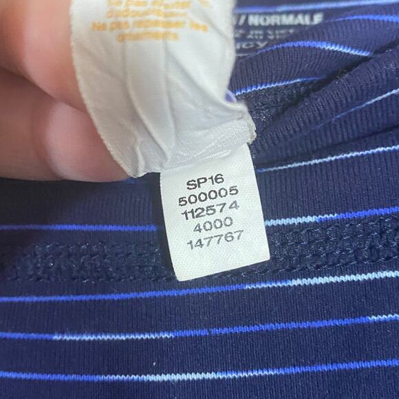 Lucy Heathered Navy Blue Full Length Legging Workout Pant Sz XS - Picture 8 of 10